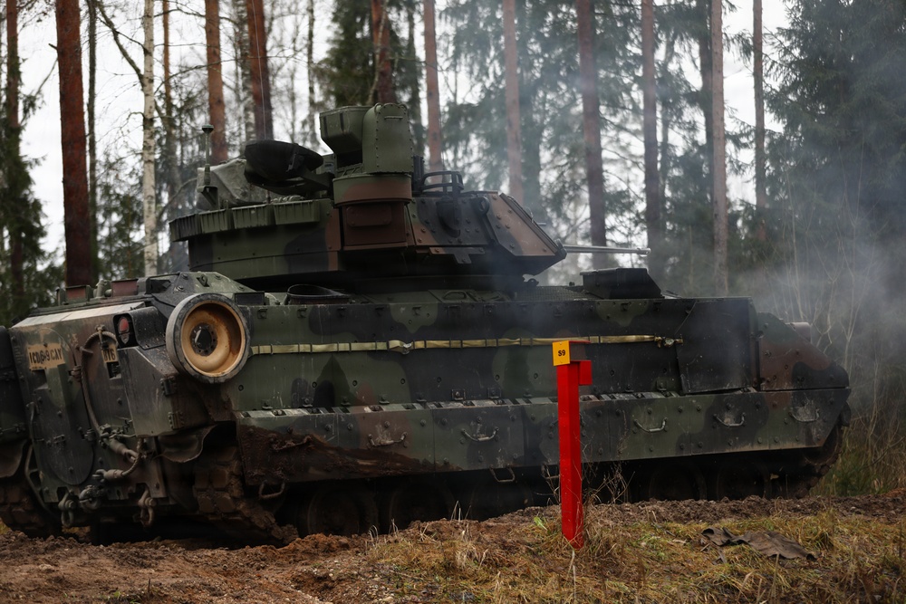 6th Squadron, 9th Cavalry Regiment, 1st Cavalry Division M2A4 Bradley Gunnery Range