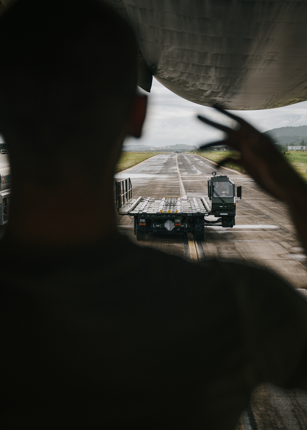 Loadmasters Offload Cargo From C-17 in Puerto Rico