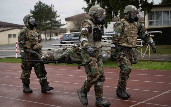 52nd Civil Engineer Squadron teams test rapid deployment skills, rehearse building wartime base from scratch