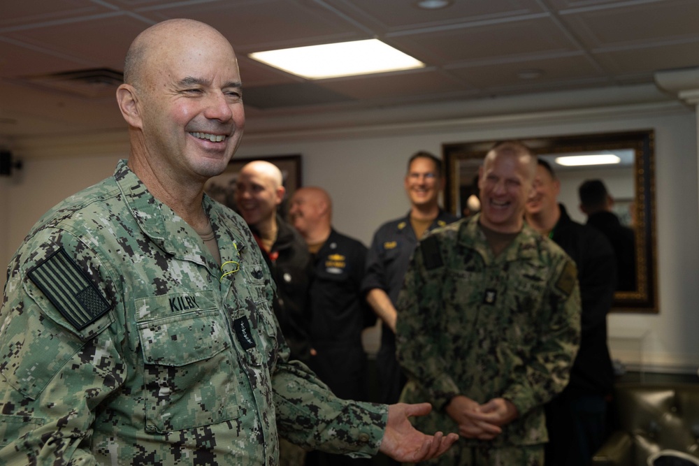 Adm. Kilby visits USS Dwight D. Eisenhower