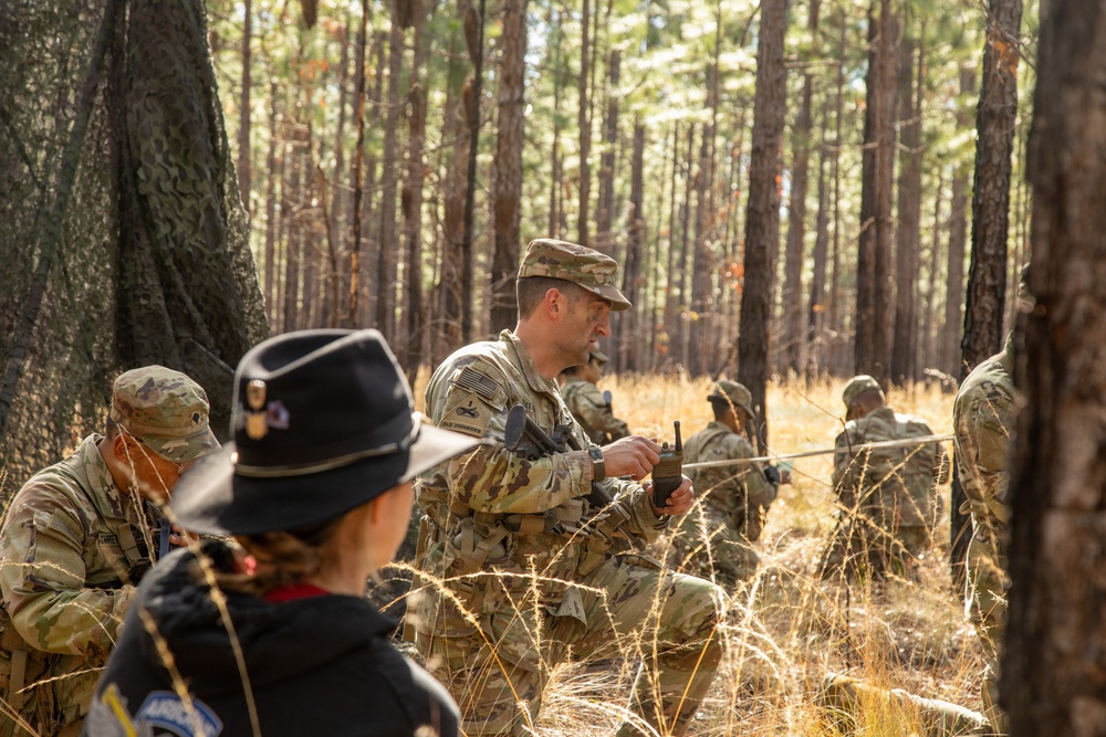 1-17 Air Cavalry Squadron Spur Ride, Into the woods