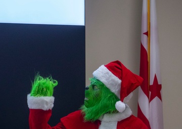 The Grinch Makes an Appearance at D.C. Armory’s Commanders Update Brief