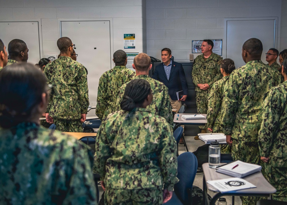 The Honorable Hung Cao, Under Secretary of the Navy tours Recruit Training Command