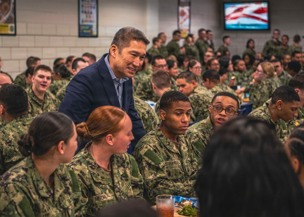 The Honorable Hung Cao, Under Secretary of the Navy tours Recruit Training Command
