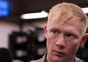 Reserve Marines with 25th Marine Regiment receive gear at Fort Devens