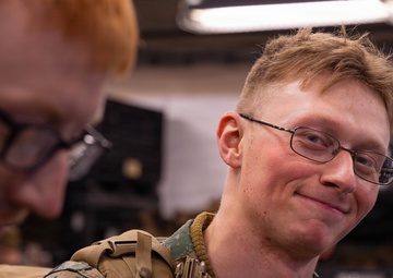 Reserve Marines with 25th Marine Regiment receive gear at Fort Devens