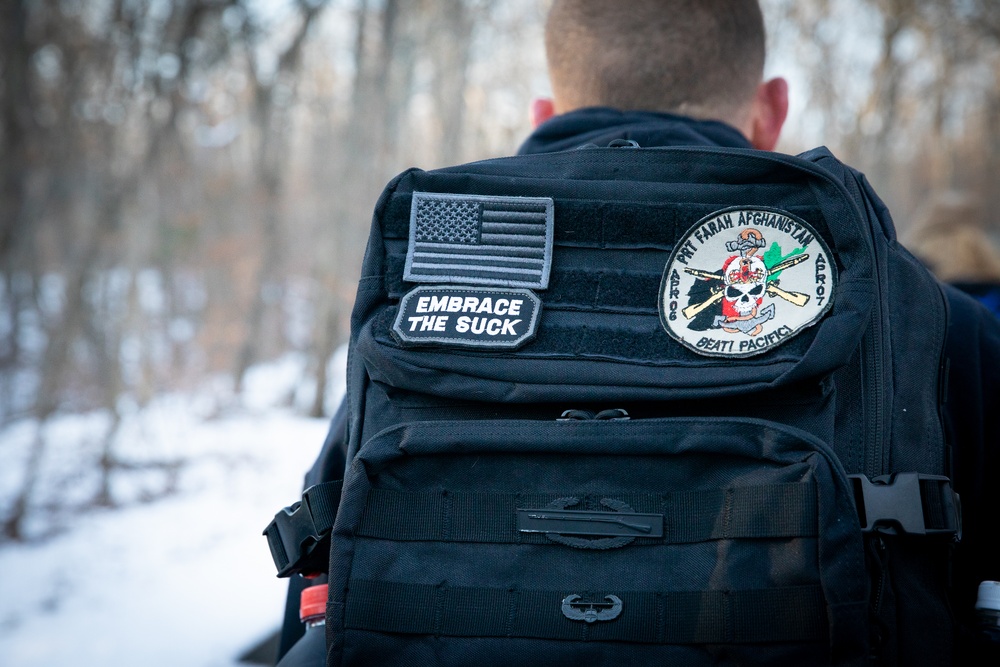 Service Members and Families Mark the Holidays With Six-Mile Ruck at Hubbard Park