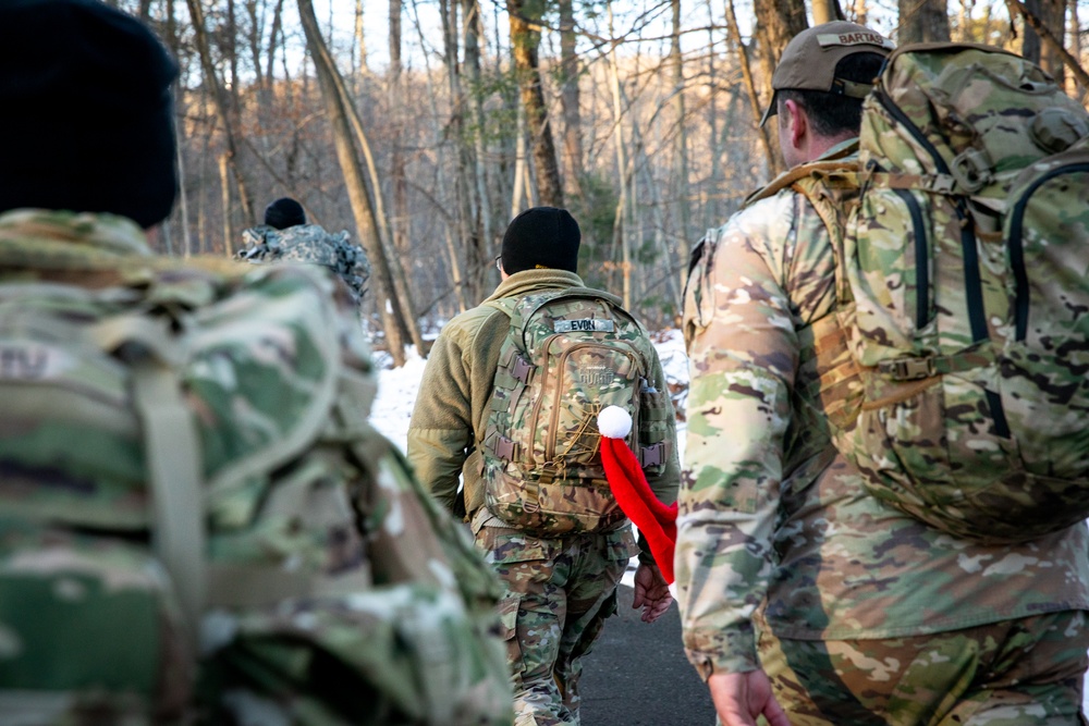 Service Members and Families Mark the Holidays With Six-Mile Ruck at Hubbard Park