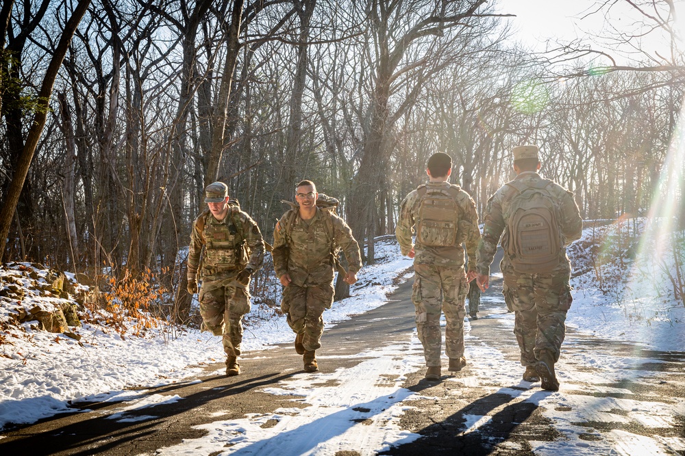 Service Members and Families Mark the Holidays With Six-Mile Ruck at Hubbard Park