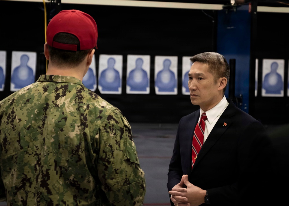 The Honorable Hung Cao, Under Secretary of the Navy tours Recruit Training Command