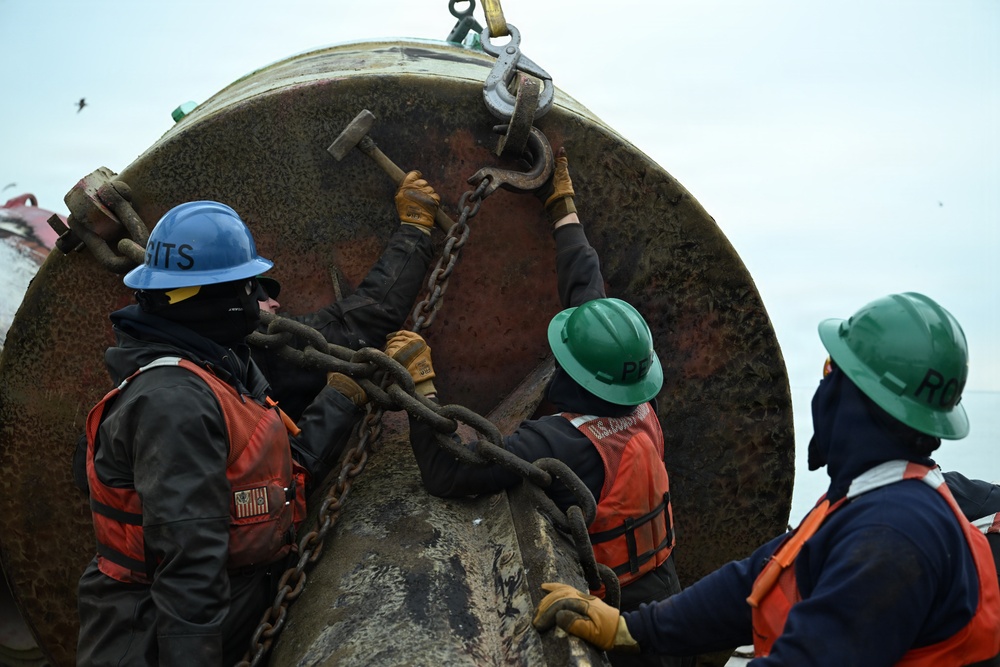 U.S. Coast Guard Cutter Mackinaw (WLBB 30) conducts Operation Fall Retrieve