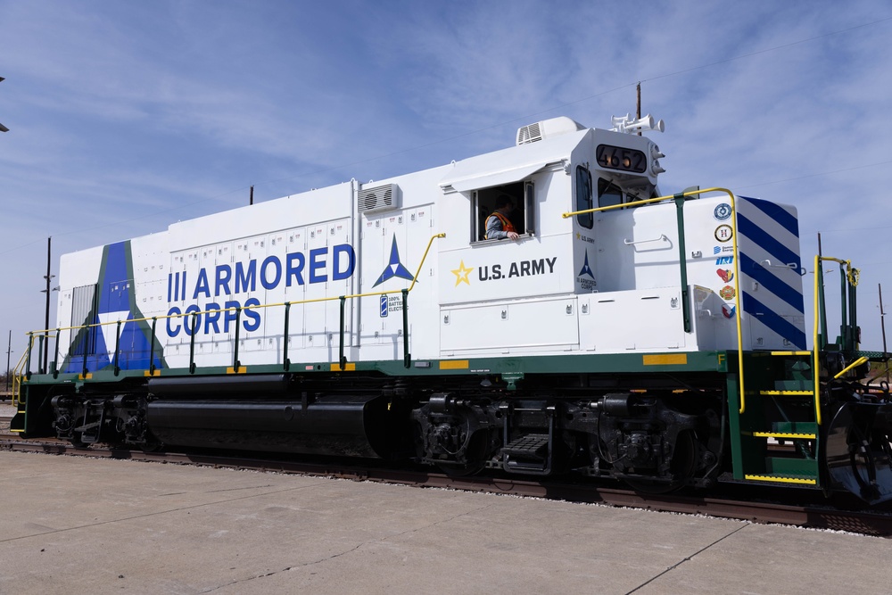 III Armored Corps All Electric Locomotive Unveiling