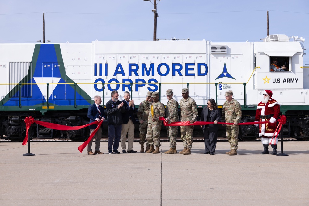 III Armored Corps All Electric Locomotive Unveiling