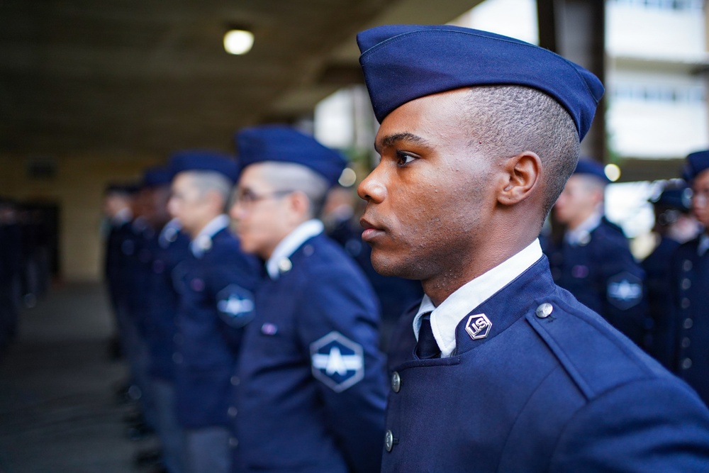 Guardians Graduate Basic Military Training in Space Force Service Dress