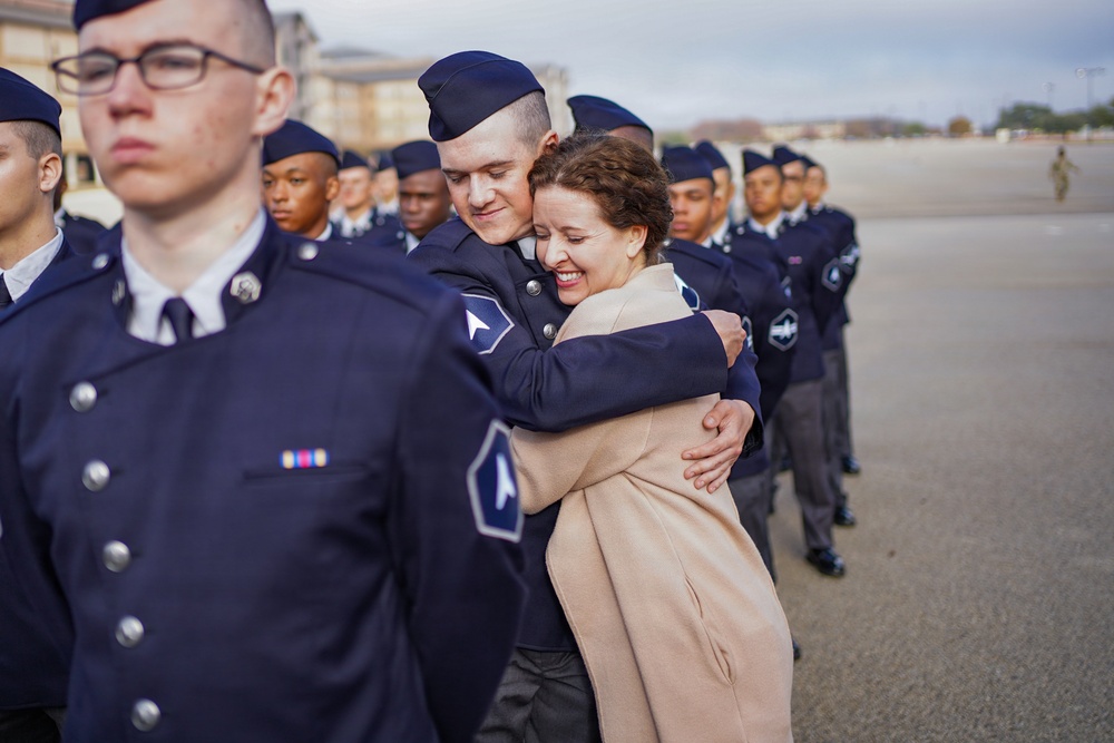 Guardians Graduate Basic Military Training in Space Force Service Dress