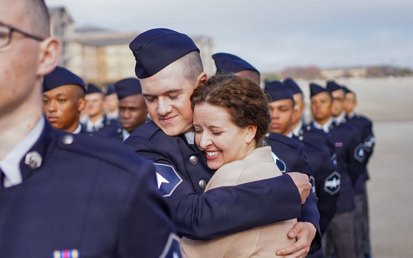 Guardians Graduate Basic Military Training in Space Force Service Dress