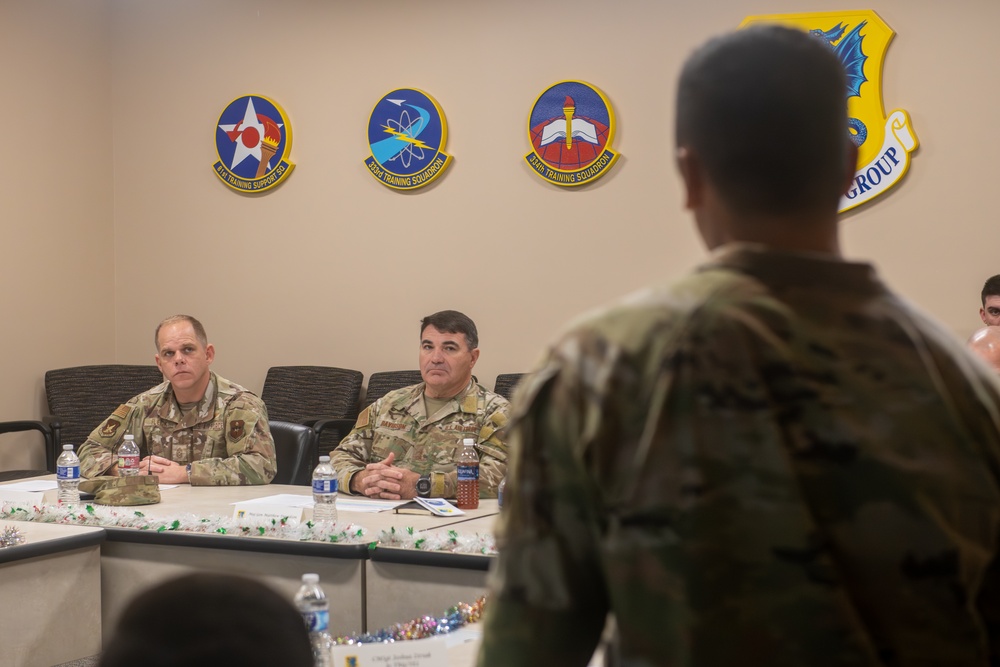 Second Air Force attends site visit