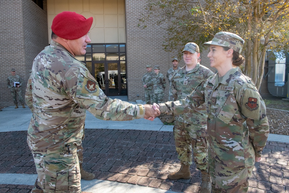 Second Air Force attends site visit