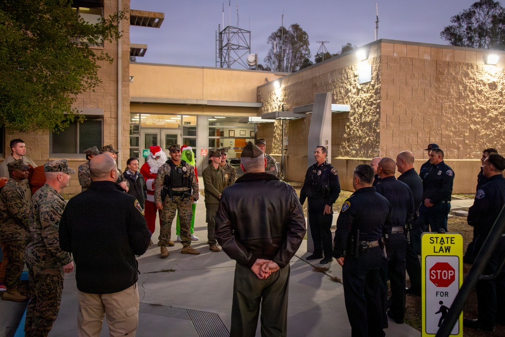 Santa Claus Is Coming to Town!: MCAS Miramar Fire Department and PMO escort Santa throughout the base