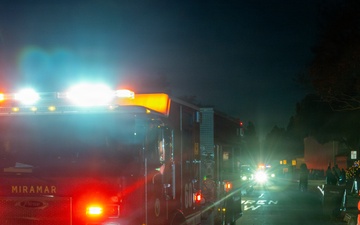Santa Claus Is Coming to Town!: MCAS Miramar Fire Department and PMO escort Santa throughout the base