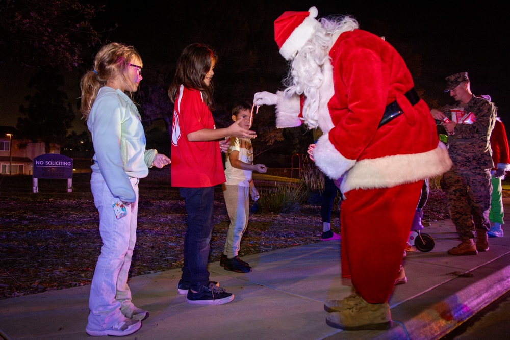Santa Claus Is Coming to Town!: MCAS Miramar Fire Department and PMO escort Santa throughout the base