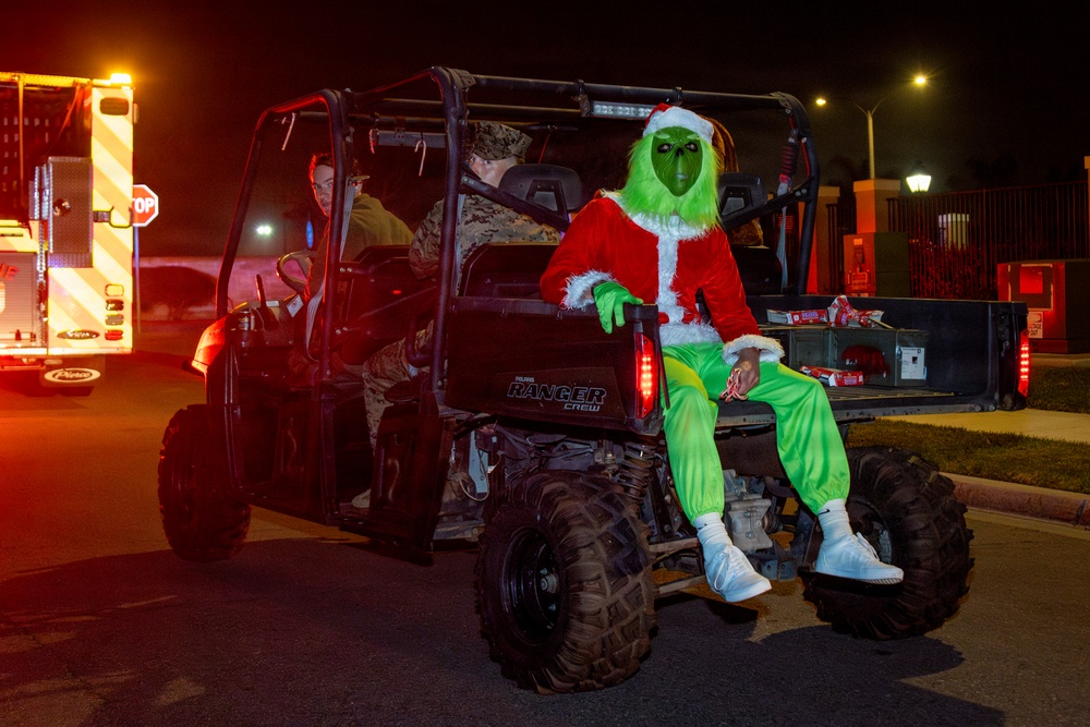 Santa Claus Is Coming to Town!: MCAS Miramar Fire Department and PMO escort Santa throughout the base