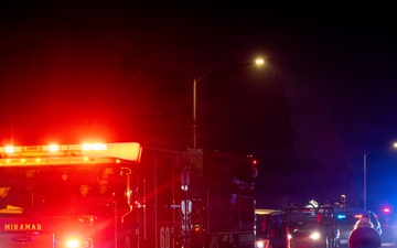 Santa Claus Is Coming to Town!: MCAS Miramar Fire Department and PMO escort Santa throughout the base