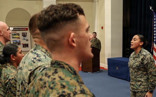 Corporal’s Course 1-26 Graduation held at Marine Barracks Washington