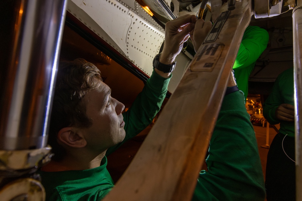 Abraham Lincoln conducts routine operations