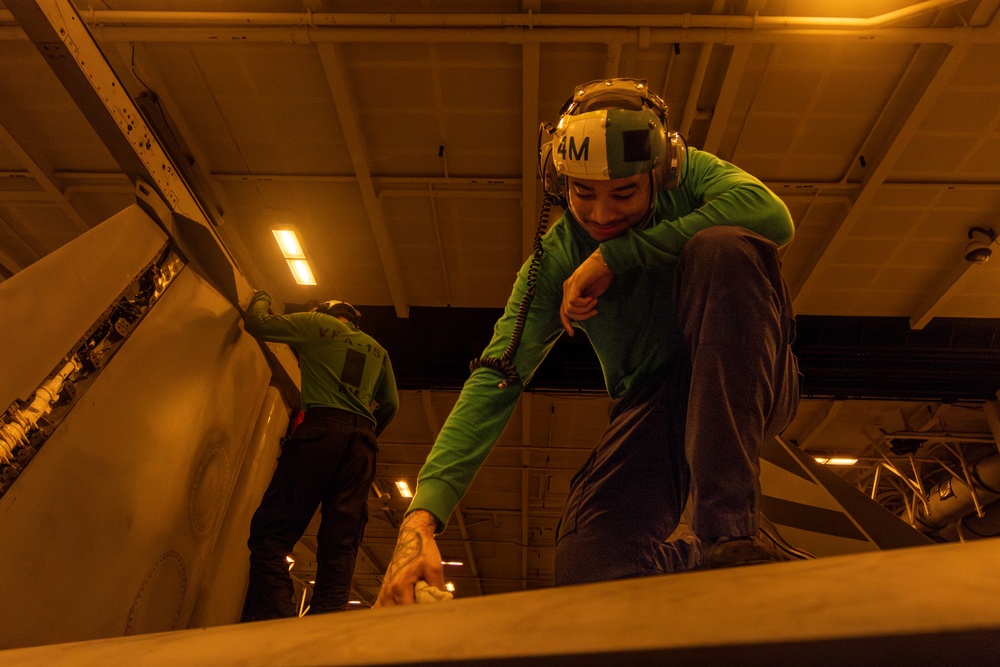 Abraham Lincoln conducts routine operations