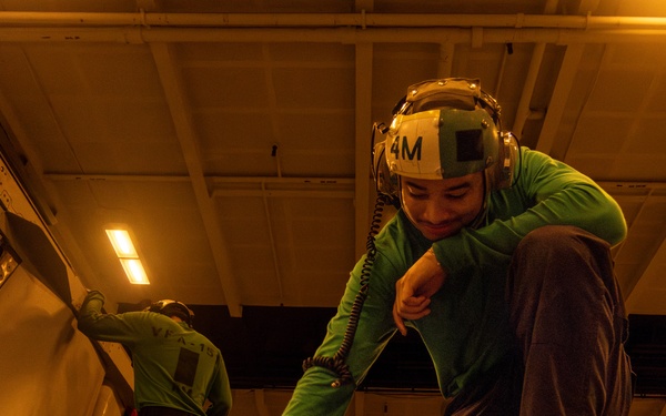 Abraham Lincoln conducts routine operations