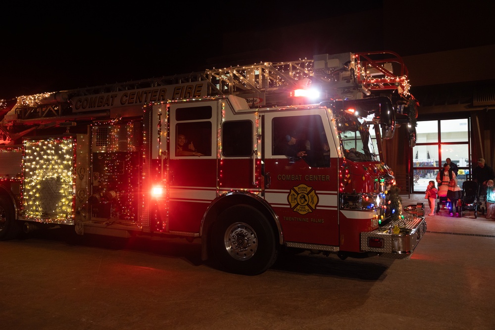 MCAGCC Marines participate in Twentynine Palms Holiday Light Parade