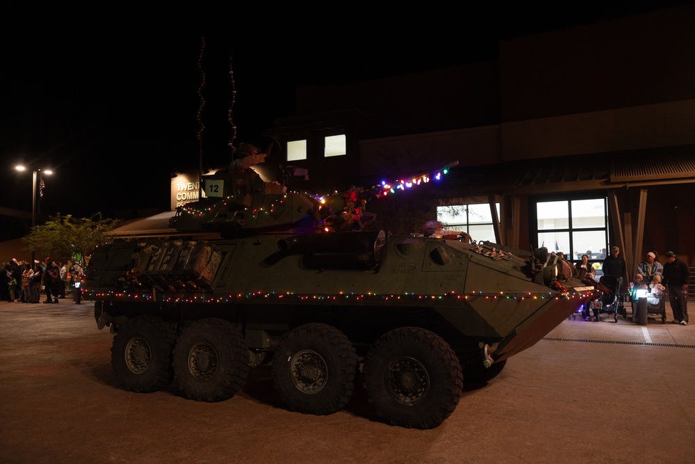 MCAGCC Marines participate in Twentynine Palms Holiday Light Parade