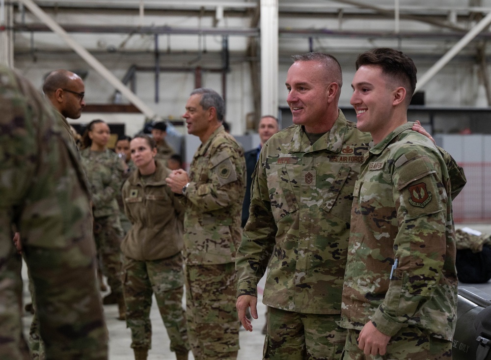 CSAF and CMSAF visit RAF Lakenheath, highlights mission priorities