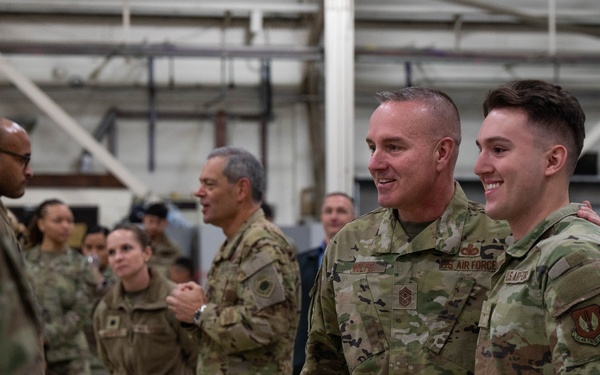 CSAF and CMSAF visit RAF Lakenheath, highlights mission priorities