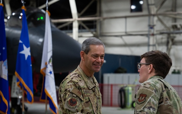 CSAF and CMSAF visit RAF Lakenheath, highlights mission priorities