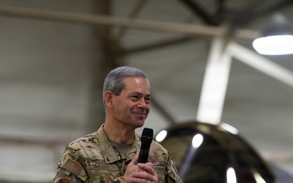 CSAF and CMSAF visit RAF Lakenheath, highlights mission priorities