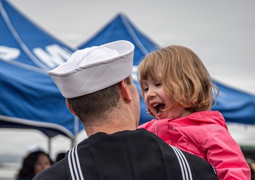 USS Gridley Returns To Naval Station Everett
