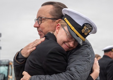 USS Gridley Returns To Naval Station Everett