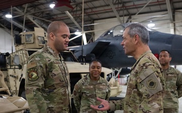 CSAF and CMSAF visit RAF Lakenheath, highlights mission priorities