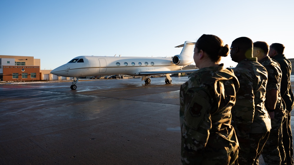 Team Minot showcases two legs of the nuclear triad to new U.S. Strategic Command leadership team