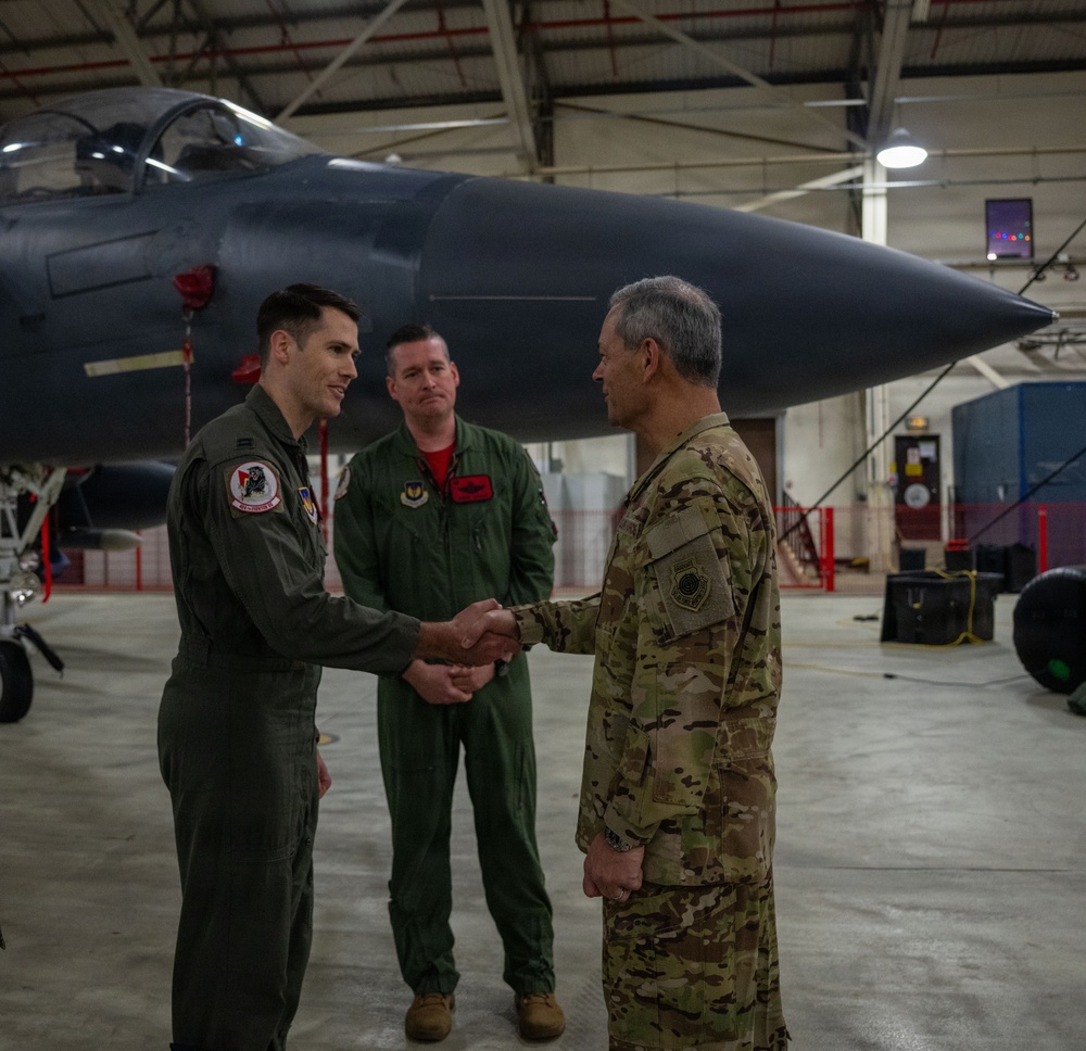CSAF and CMSAF visit RAF Lakenheath, highlights mission priorities