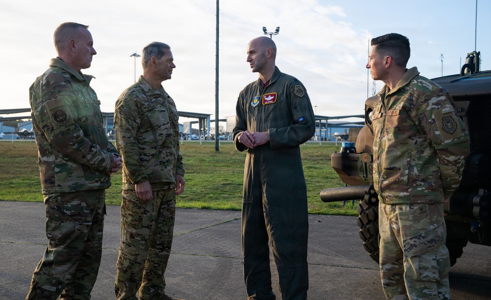 CSAF and CMSAF visit RAF Lakenheath, highlights mission priorities