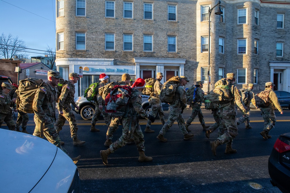 Mass Guardsmen Ruck for a Cause