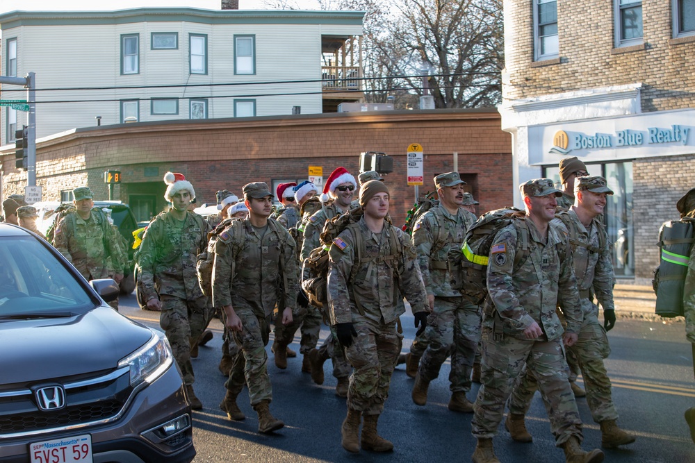 Mass Guardsmen Ruck for a Cause