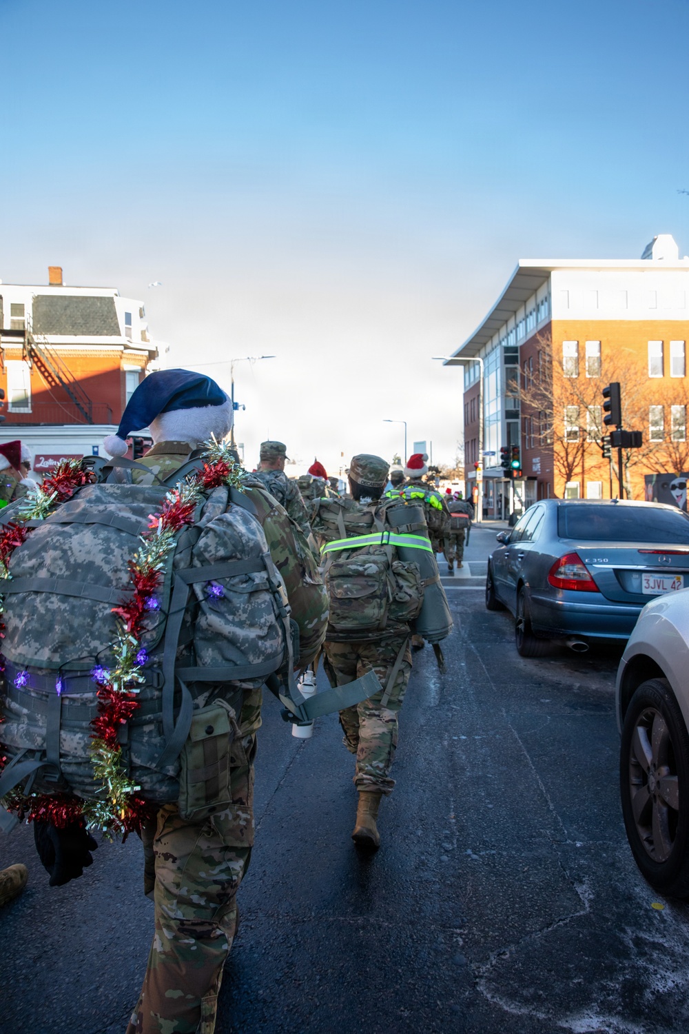 Mass Guardsmen Ruck for a Cause