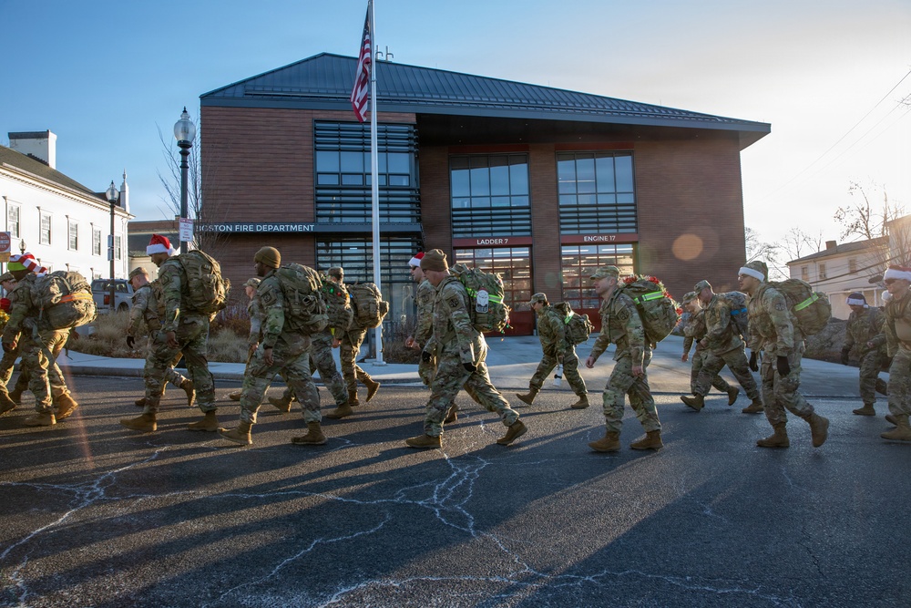 Mass Guardsmen Ruck for a Cause
