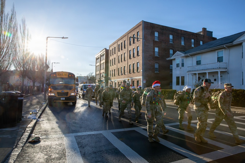 Mass Guardsmen Ruck for a Cause