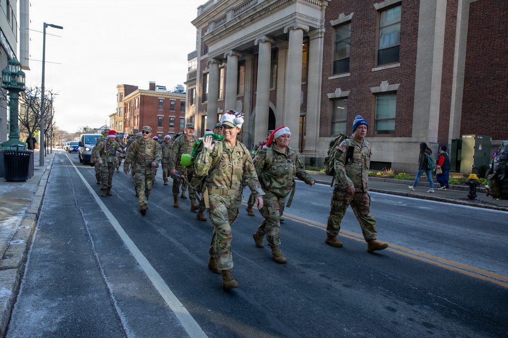 Mass Guardsmen Ruck for a Cause