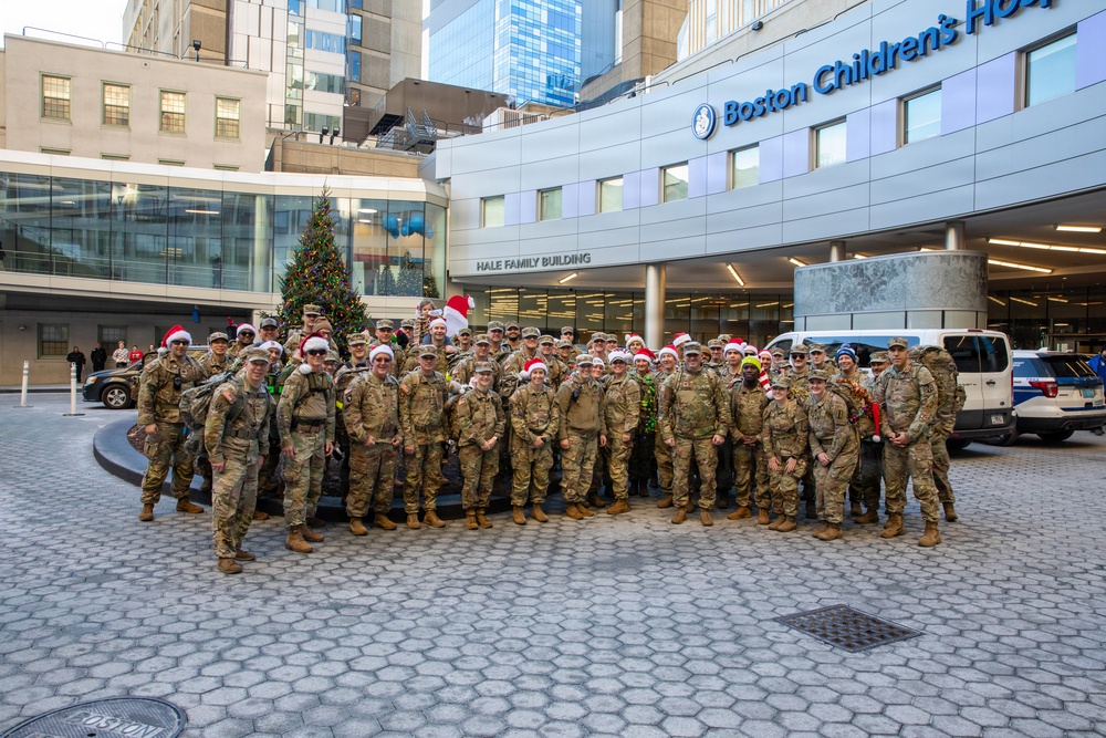Mass Guardsmen Ruck for a Cause